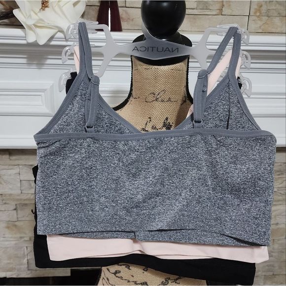 Nautica 3pk super soft active athletic workout lounge bras plus size 2X new!!! - Picture 5 of 8